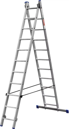 Лестница ЗУБР универсальная, двухсекционная со стабилизатором, 11 ступеней 38821-11 купить в Кургане