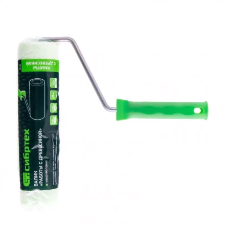 Валик &quot;Работы с древесиной&quot; 250 мм ворс 12 мм D 48 мм D ручки 8 мм микроволокно Сибртех 80183 купить в Кургане