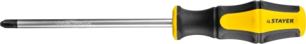Отвертка STAYER "MASTER" "HERCULES", Сr-V, противоскользящая рукоятка, PH3x150мм 25052-3-15_z02 купить в Кургане
