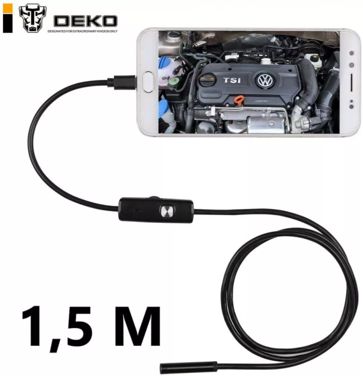 Эндоскоп водонепроницаемый WE-1.5 DEKO, 065-0184 купить в Кургане