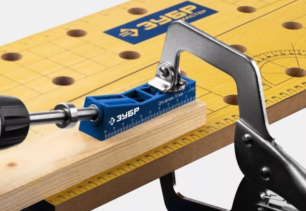 ЗУБР одно отверстие, одинарный кондуктор для глухих отверстий, Профессионал (30092) купить в Кургане