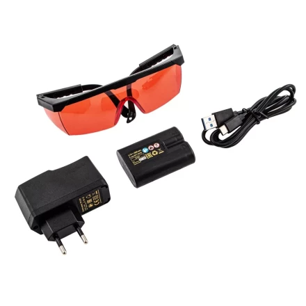 Лазерный уровень мультипризменный LX 360-3 Red, 30 м, 635 нм, аккумулятор Li 2800 мАч, резьба 5/8&quot; Denzel 35077 купить в Кургане