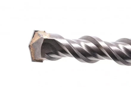 Бур по бетону Denzel, 22 x 310 мм, двойная спираль, три пылеотводящие кромки, 705053 купить в Кургане