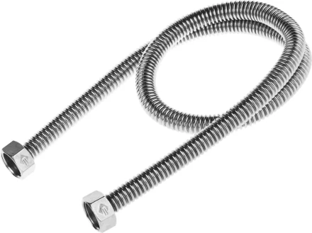 Подводка ЗУБР &quot;ЭКСПЕРТ&quot; сильфонная из нержавеющей стали, для воды, г/г (гайка-гайка), 1/2&quot;, 0,8м 51011-G/G-080 купить в Кургане