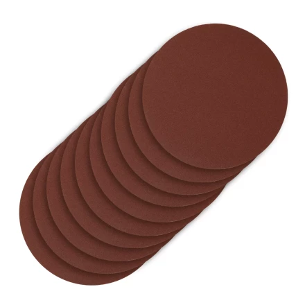 Круг абразивный на ворсовой подложке под &quot;липучку&quot;, P 400, 125 мм, 10 шт Сибртех 738747 купить в Кургане