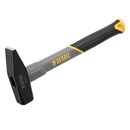 Молоток слесарный, 600 г Denzel, кованый, фибергласовая рукоятка c TPR покрытием, 10486 купить в Кургане