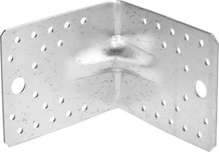 Крепежный угол ЗУБР &quot;МАСТЕР&quot; усиленный, 90х105х105мм, 20шт 310115-90-105 купить в Кургане