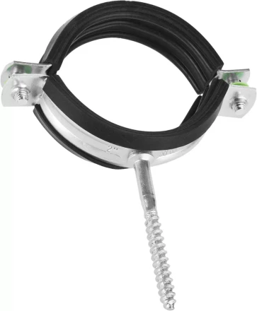 ЗУБР. Хомут трубный оцинкованный, с шурупом, 2&quot;, 1шт 37854-58-63-1 купить в Кургане