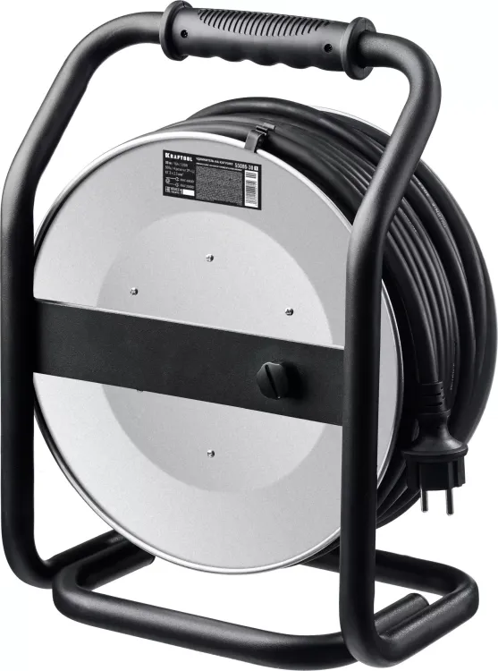 Силовые удлинители на стальной катушке  HEAVY DUTY 4.0, кабель КГ 3х2,5 кв мм 55086-30 купить в Кургане