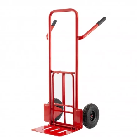 Тележка ручная двухколесная TTP2-01 грузоподъемность 190 кг пневматические колеса d 260 мм платформа 580 х 290 мм Сибртех 68944 купить в Кургане