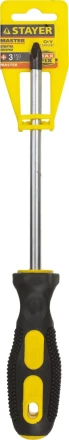 Отвертка STAYER &quot;MASTER&quot;, двухкомпонентная рукоятка, магнитный наконечник, PH3x150мм 2510-3-15_z01 купить в Кургане