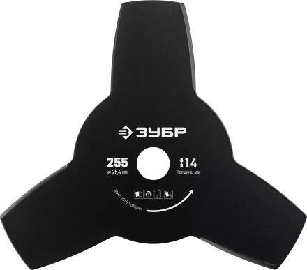 ЗУБР НТ-3, 255 мм, 3T, нож для триммера (71140) купить в Кургане