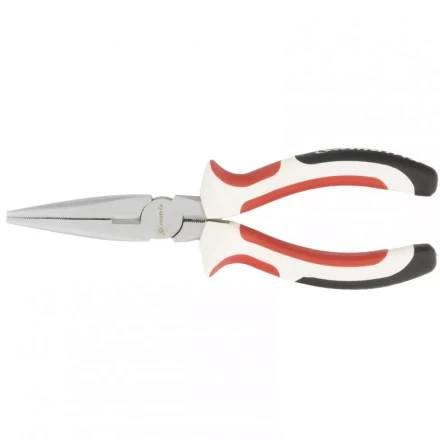 Длинногубцы White Nickel 180 мм прямые никелированные трехкомпонентные рукоятки MATRIX 17189 купить в Кургане