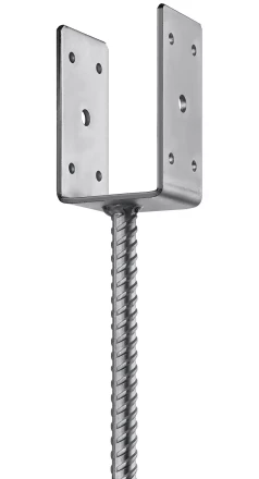 ЗУБР ОС-U, 71 x 120 x 60 мм, U-образное основание столба (310286-070) купить в Кургане