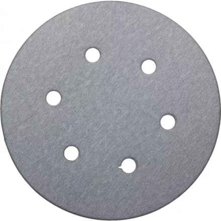 Круг шлифовальный URAGAN &quot;Универсальный с покрытием стеарата цинка&quot; на липучке, 6 отверстий, P180, 150мм, 5шт 907-43113-180-05 купить в Кургане