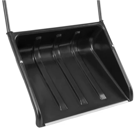 Движок для уборки снега пластиковый Сибртех, 570 х 470 х 1300 мм, стальная рукоятка, Россия, 615925 купить в Кургане