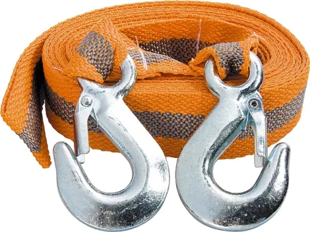 Трос буксировочный 2,5 тонны 2 крюка пакет  STELS Россия 54371 купить в Кургане