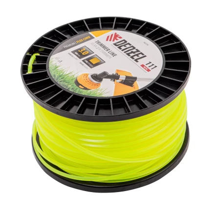 Леска для триммера квадрат Denzel, 3,0мм х 111м, на DIN катушке FLEX CORD, 96294 купить в Кургане