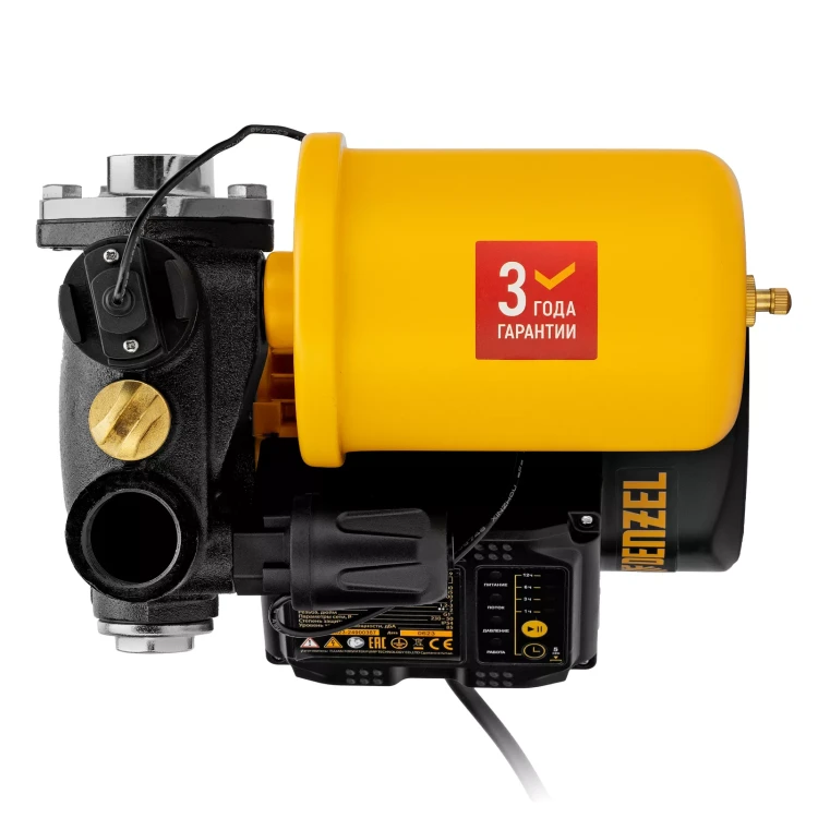 Насосная станция Denzel PS500C, 500 Вт, напор 35 м, 2200 л/ч, ресивер 2 л, блок управления 97249 купить в Кургане