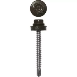 Саморезы ЗУБР окраш., RAL 8028 земел.-коричн., для крепл. кров. матер. к дерев. обреш., 4.8x65мм, 180шт 4-300315-48-065-8028