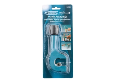 Труборез ручной &quot;PIRANHA&quot; 6-23 мм (1/4&quot;-7/8&quot;) механическая регулировка зажима трубы GROSS 78703 купить в Кургане