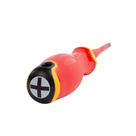 Набор диэлектрических отверток КВТ VDE НИО-2210к сталь S2, профиль SL, PH, PZ/FL и ключи для электрошкафов, 10 предметов (103017) купить в Кургане