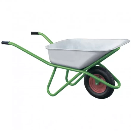 Тачка садово-строительная усиленная грузоподъемность 200 кг объем 90 л Kronwerk 689418 купить в Кургане