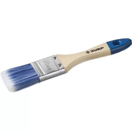 Кисть плоская  ЗУБР &quot;АКВА-МАСТЕР&quot;, искусственная щетина, деревянная ручка, 38мм 4-01007-038 купить в Кургане