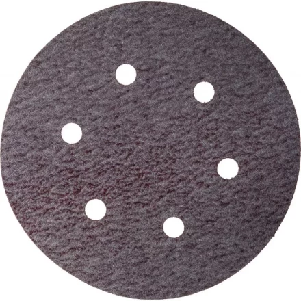 Круг шлифовальный URAGAN &quot;Универсальный с покрытием стеарата цинка&quot; на липучке, 6 отверстий, P320, 150мм, 5шт 907-43113-320-05 купить в Кургане