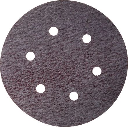 Круг шлифовальный URAGAN &quot;Универсальный с покрытием стеарата цинка&quot; на липучке, 6 отверстий, P320, 150мм, 5шт 907-43113-320-05 купить в Кургане