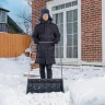 Движок для уборки снега пластиковый Сибртех, 695 х 540 х 1460 мм, стальная рукоятка, Россия 615935 купить в Кургане