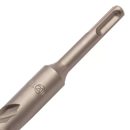 Бур по бетону, двойная спираль Denzel, 20 x 460 мм, три пылеотводящие кромки, 705049 купить в Кургане