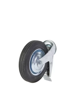 Колесо поворотное SCtB 80 200 мм резина с болтом и тормозом (F) 1027181 купить в Кургане