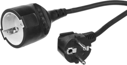 Удлинитель ЗУБР электрический, ПВС 3х1кв мм, черный, 1 гнездо, макс мощн 2200Вт, 30м 55013-30 купить в Кургане