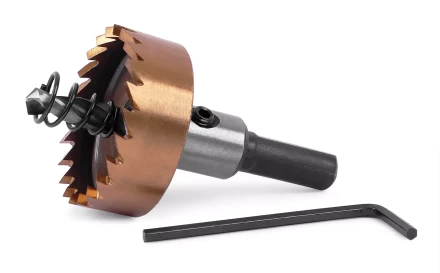 HSS-TiN коронка MESSER 32мм с центр. сверлом и толкающей пружиной для  лист. материала  до 2 мм ц/х купить в Кургане