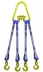 Строп текстильный четырехветвевой 4СТ 1.25 т L=3.5 м SF6 30 мм Звено РТ-3 купить в Кургане