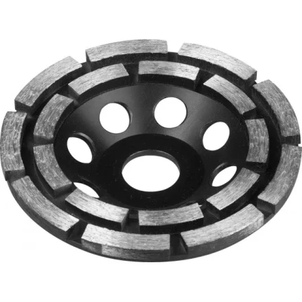 Чашка ЗУБР алмазная сегментная двухрядная, высота 22,2мм, 125мм 33372-125 купить в Кургане