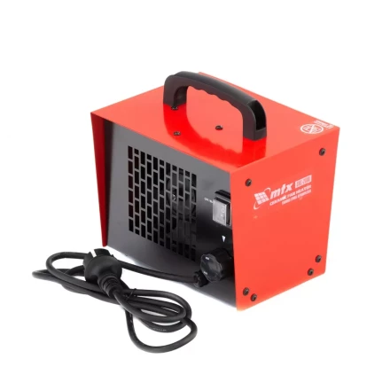 Тепловая пушка керамическая SHC-2000, квадратная, 230 В, 120 м3/ч, 1/2 кВт MTX 96422 купить в Кургане