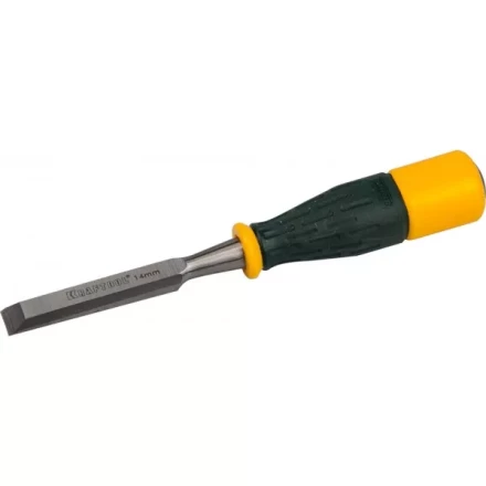 Стамеска KRAFTOOL &quot;EXPERT&quot; упрочненное полотно, ударочпрочная двухкомп ручка, стальной затыльник для ударных работ,14мм 1815-14_z01 купить в Кургане