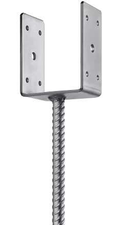 ЗУБР ОС-U, 91 x 120 x 60 мм, U-образное основание столба (310286-090) купить в Кургане