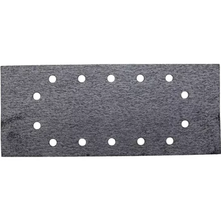 Лист шлиф. универсал. URAGAN с покрытием стеарата цинка, 14 отверстий по кругу, для ПШМ, P60, 115х280мм, 50шт 907-23104-060-50 купить в Кургане