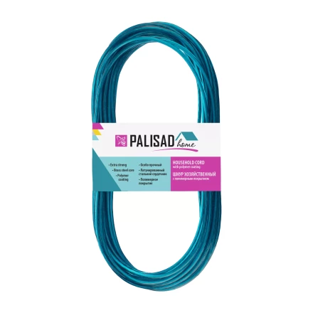 Шнур хозяйственный с полимерным покрытием, 3 мм, L 10 м, Home Palisad 937025 купить в Кургане