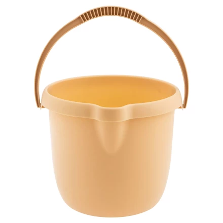 Ведро пластмассовое круглое Palisad 12 л, бежевое, Home 929495 купить в Кургане