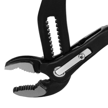 Клещи переставные 250 мм Matrix, кнопочный механизм, хром-ванадий, обливные рукоятки 17926 купить в Кургане