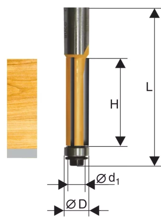 Фреза кромочная прямая ф12,7х13мм хв. 8мм Энкор 46190 46190 купить в Кургане