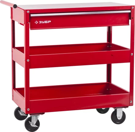 Тележка инструментальная ЗУБР &quot;МАСТЕР&quot;, 1 ящик + 2 полки, 737х383х785мм 38912 купить в Кургане