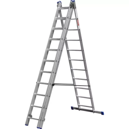 Лестница ЗУБР универсальная, трехсекционная со стабилизатором, 11 ступеней 38831-11 купить в Кургане