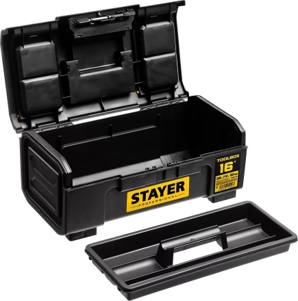 Ящик для инструмента &quot;TOOLBOX-16&quot; пластиковый, STAYER Professional 38167-16 купить в Кургане