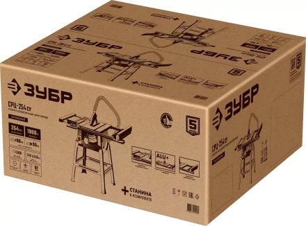 ЗУБР d 254 мм, 1900 Вт, распиловочный станок с удлинителем (СРЦ-254су) купить в Кургане