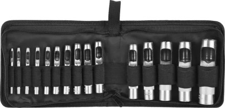 Набор ЗУБР &quot;МАСТЕР&quot;: Пробойники для кожи, 3-25мм, 15шт 22949-H15 купить в Кургане